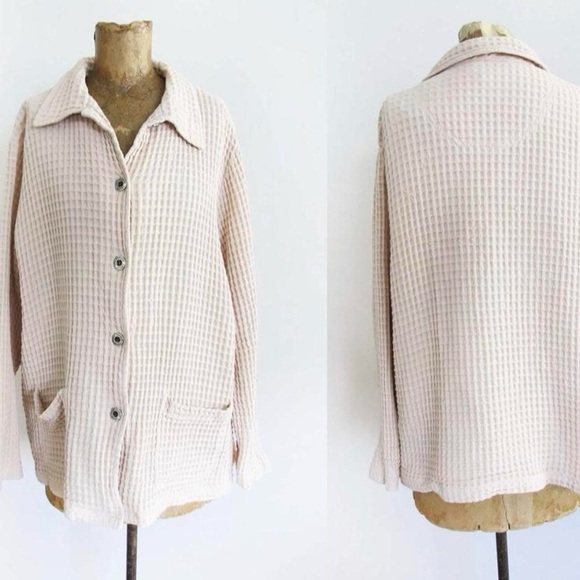 Waffle Knits Chore Coat/Button Up - Picture 4 of 5